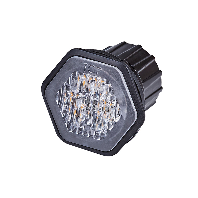 Recess mount LED warning lamp R65 approved