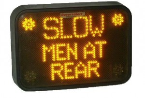 Reversalert Rear LED message sign