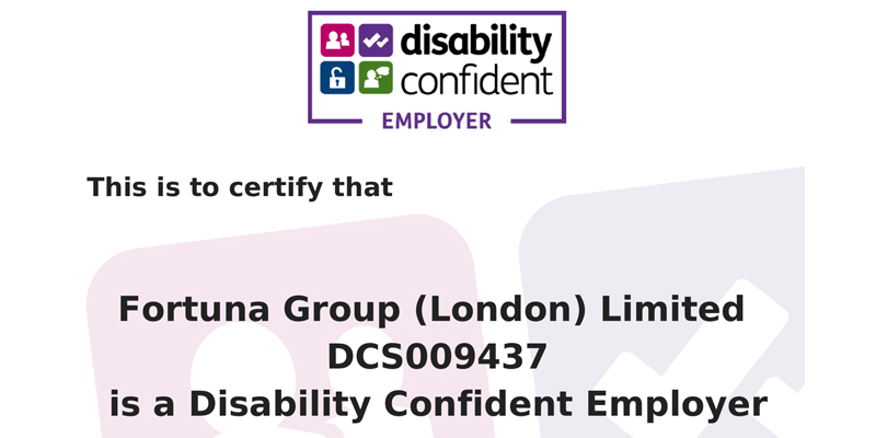 Disability Confident Employer  – October 2021
