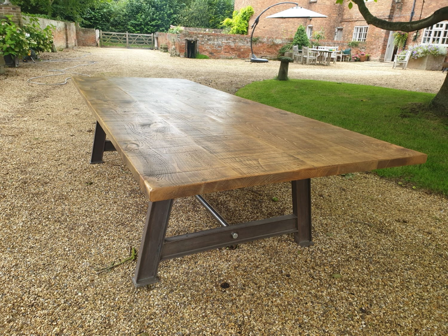 industrial dining table frame