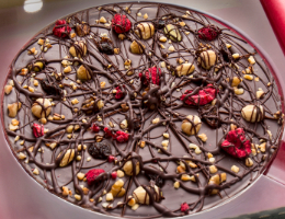 Decadent Dark Chocolate Pizza