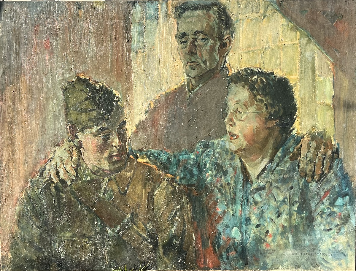 Young Harold Brayne and his parents