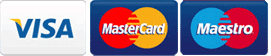 Visa, MasterCard, SOLO, Maestro, VISA Electron, American Express