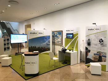 Exhibition pop-up stand for trade shows