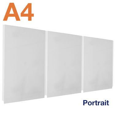 Easy access triple A4 pocket can be used double sided