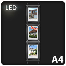 3 x A4 LED Light Pockets