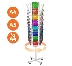 Wire Leaflet Carousel - 4 sided