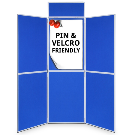 6 panel folding display boards from RAL Display