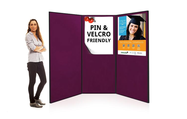 Large display boards are ideal for poster presentations and exhibitions
