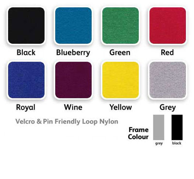 Colour choices: display boards