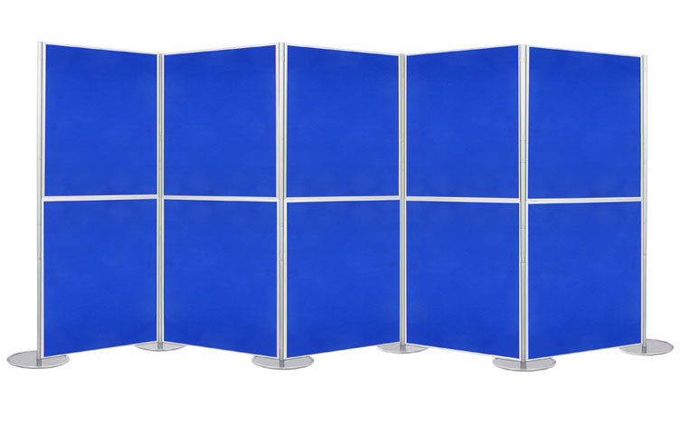 Display kits with 1 metre by 1 metre display boards.