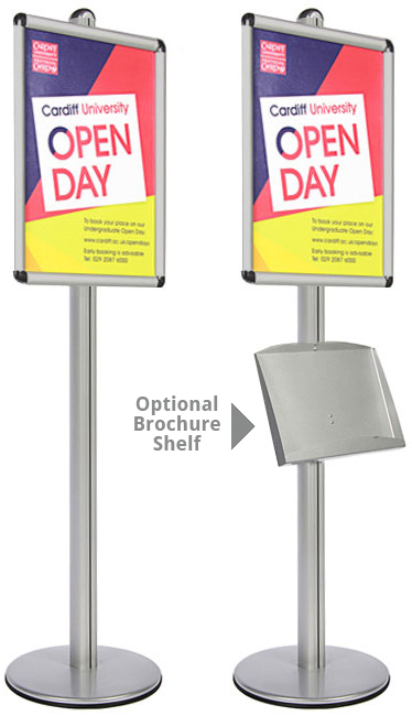 A1 Poster Stands for shows, receptions and meeting areas.