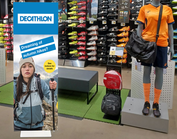 Illuminated lightbox sign stands perfect for retail and in-store promotions