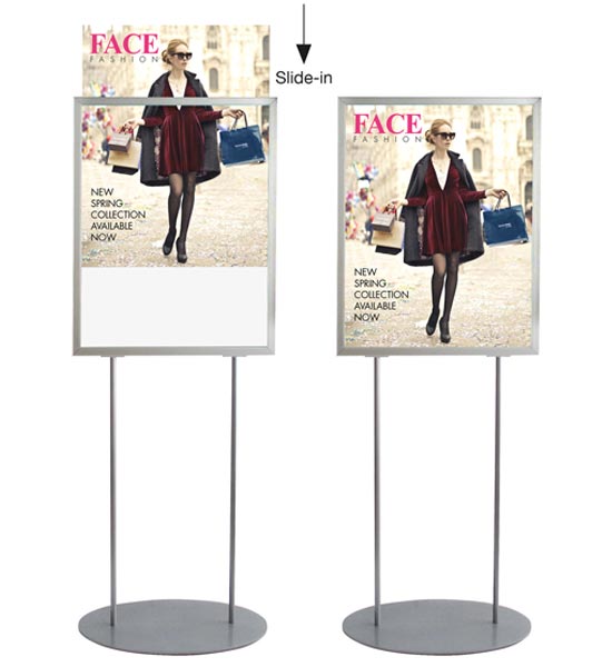 A2 retail poster stand - Double sided