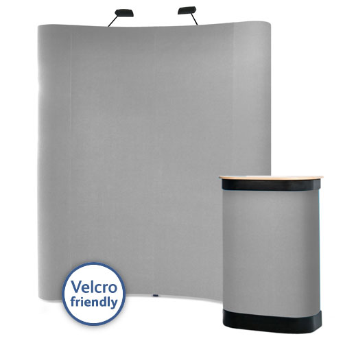 Popup stands 3x2 with Velcro friendly carpet fabric