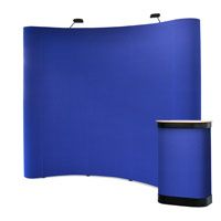 3x3 Carpet Covered Pop-up Stands for Posters
