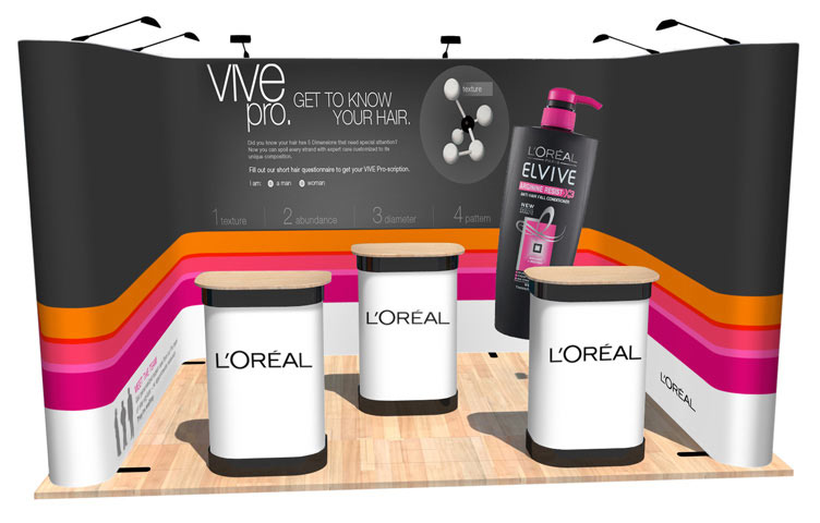 The perfect U-shaped pop-up stand ideal for exhibitions