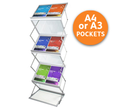 Z-Stand A4/A3 Portable Brochure Holders