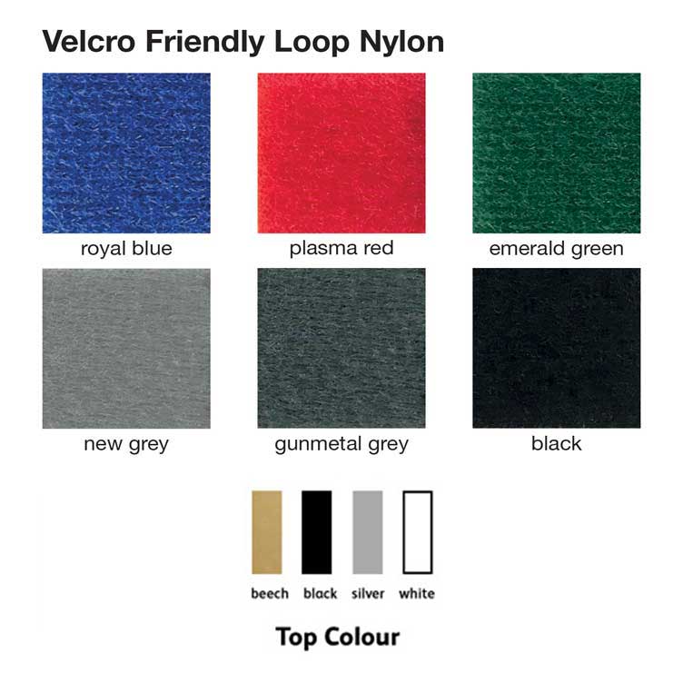 Fabric colour options | Multi height exhibition plinths.