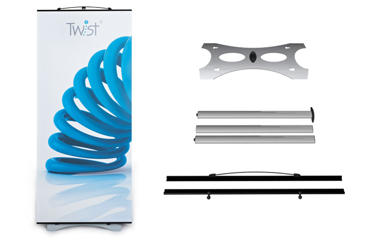 Twist banner stand - basic backage: graphic panel and hardware