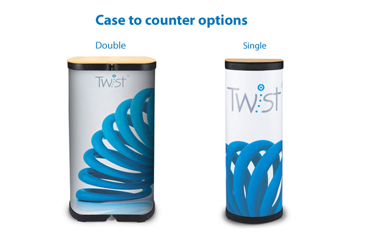 Case to counter options - Single or double counters