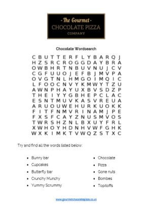 Chocolate Wordsearch