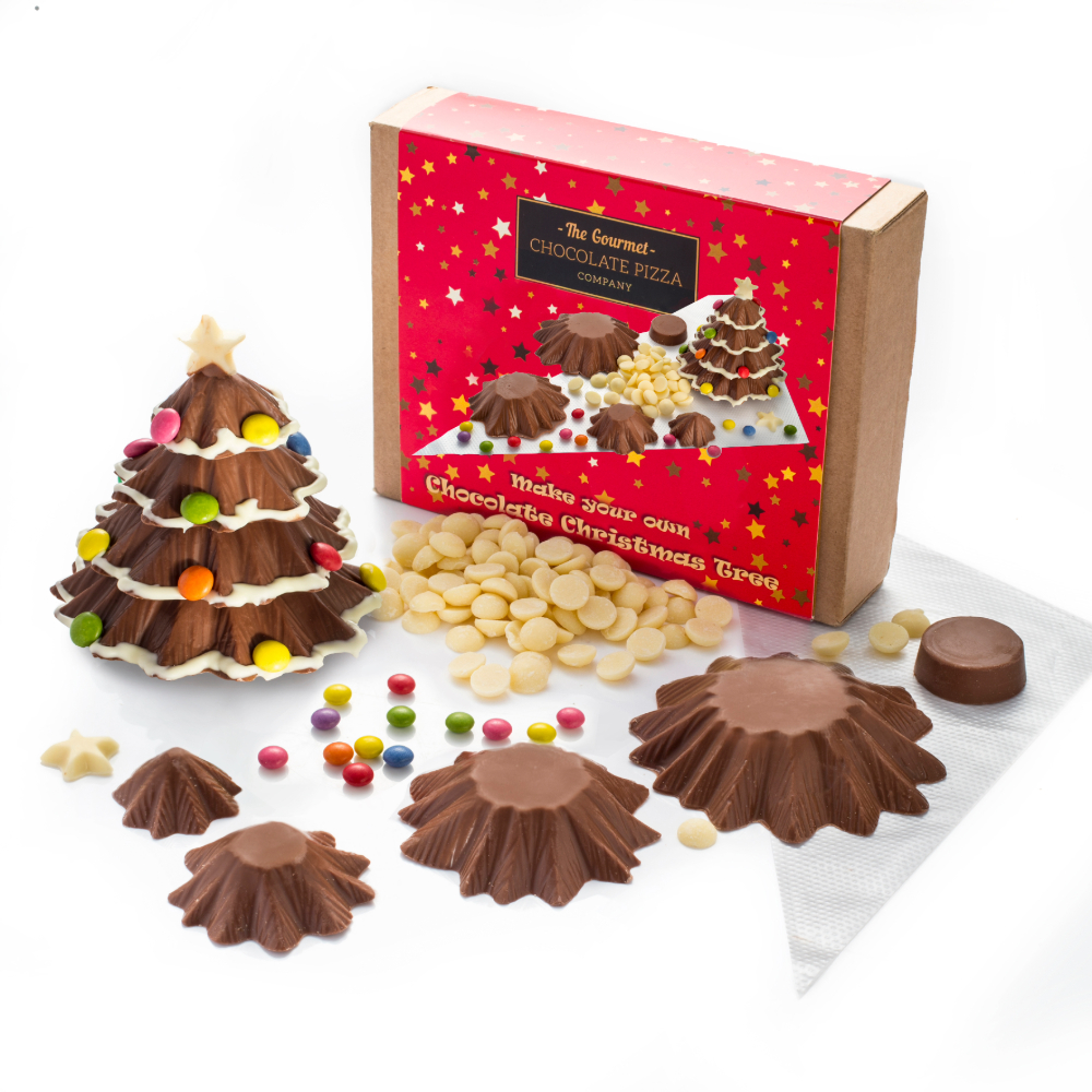 Everything you need to create your own Chocolate Christmas Tree!