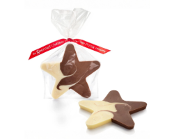 Milk and White Chocolate Star