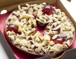 Bakewell Tart Mini Chocolate Pizza