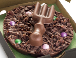Gardening Fork Mini Chocolate Pizza