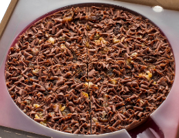 English Fruit Cake Chocolate Pizza