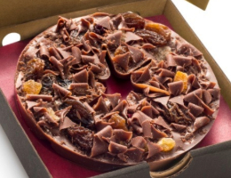 English Fruit Cake Mini Chocolate Pizza