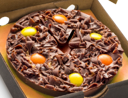 Peanut Butter Mini Chocolate Pizza