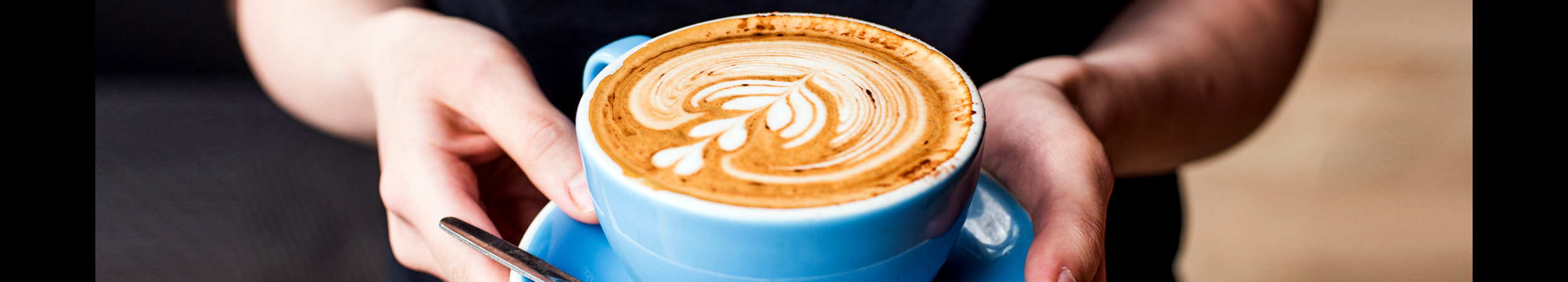 Latte art in Coffee Cup