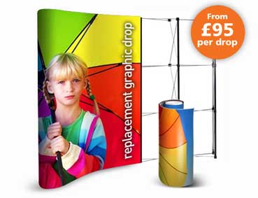 Graphic re-prints for existing popup stands Graphic re-prints