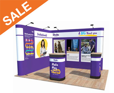 L-Shaped, U-Shaped & Custom Popup Stands