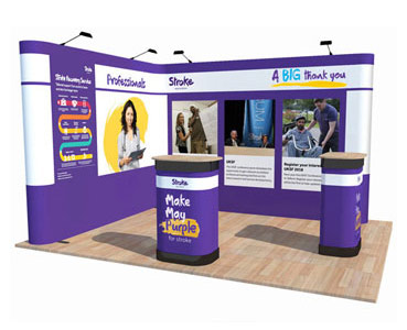 L-Shaped, U-Shaped & Custom Popup Stands
