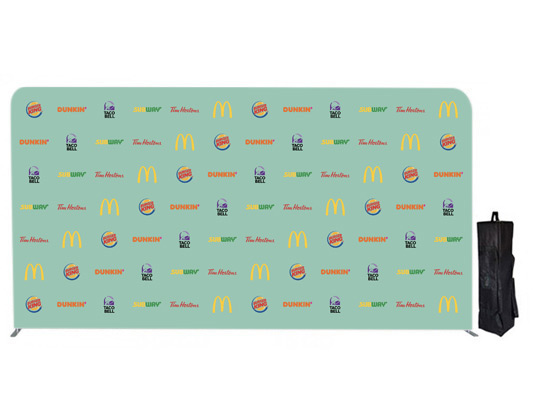 5m wide Straight Fabric Display Stands