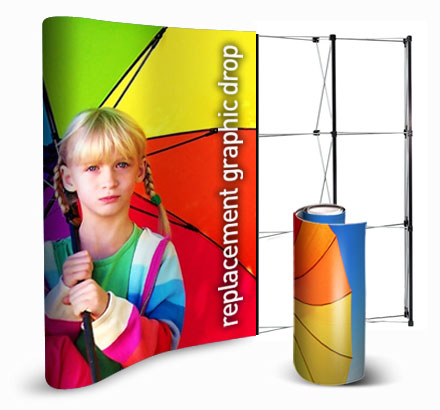 Popup Panel Reprints - Replacement Graphics Popup exhibition stand re-prints