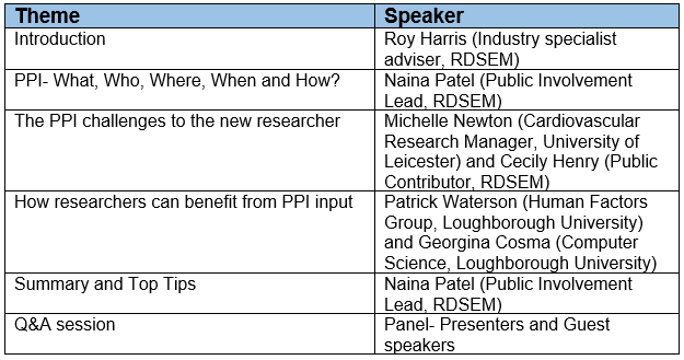 programme and speakers